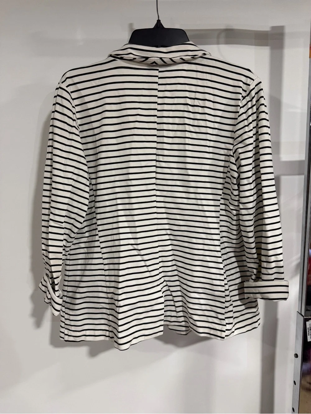 Worthington Black & White Striped Blazer